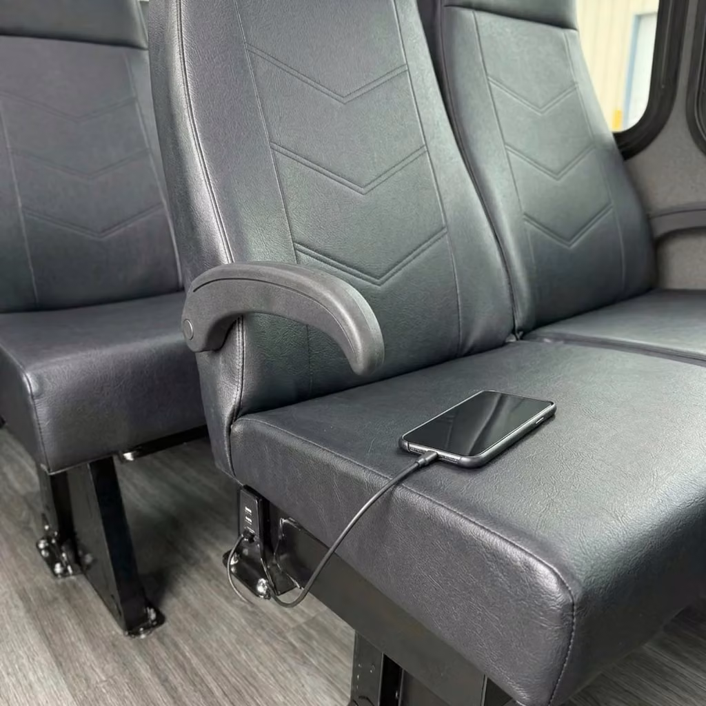 menlo park 15 passenger minibus usb charging