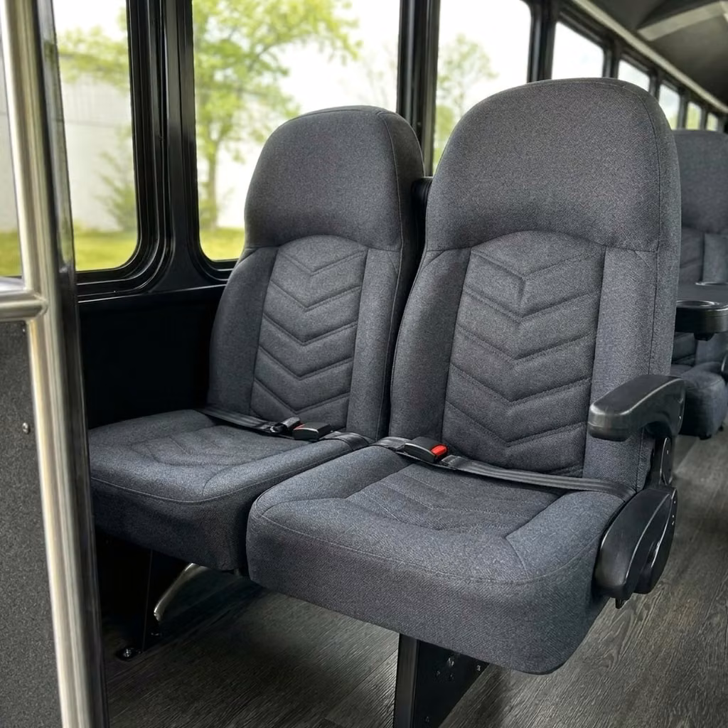 menlo park 25 passenger minibus high back seats
