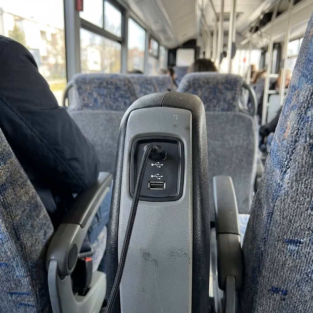 menlo park 30 passenger minibus usb charging