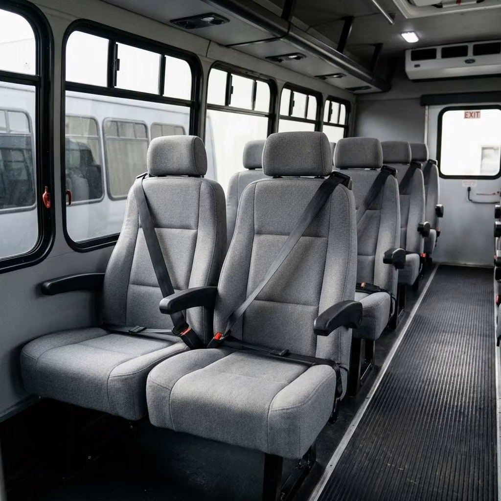 menlo park 35 passenger minibus reclining seats