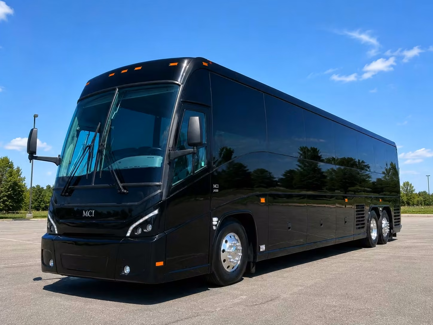 menlo park 56 passenger charter bus rental