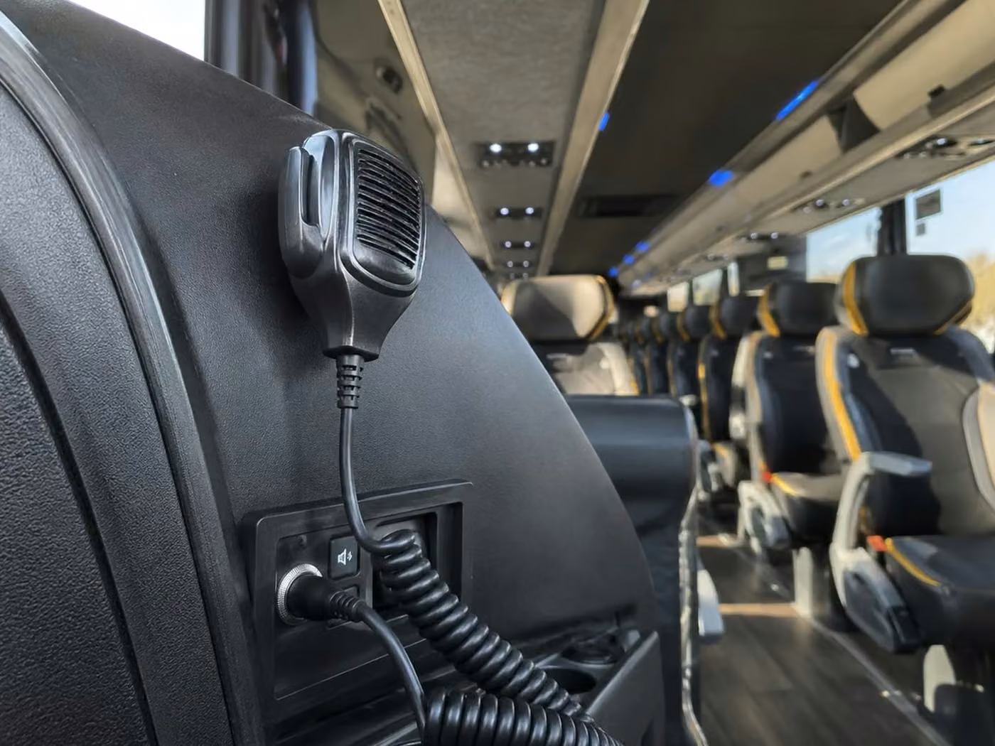 menlo park charter bus pa system