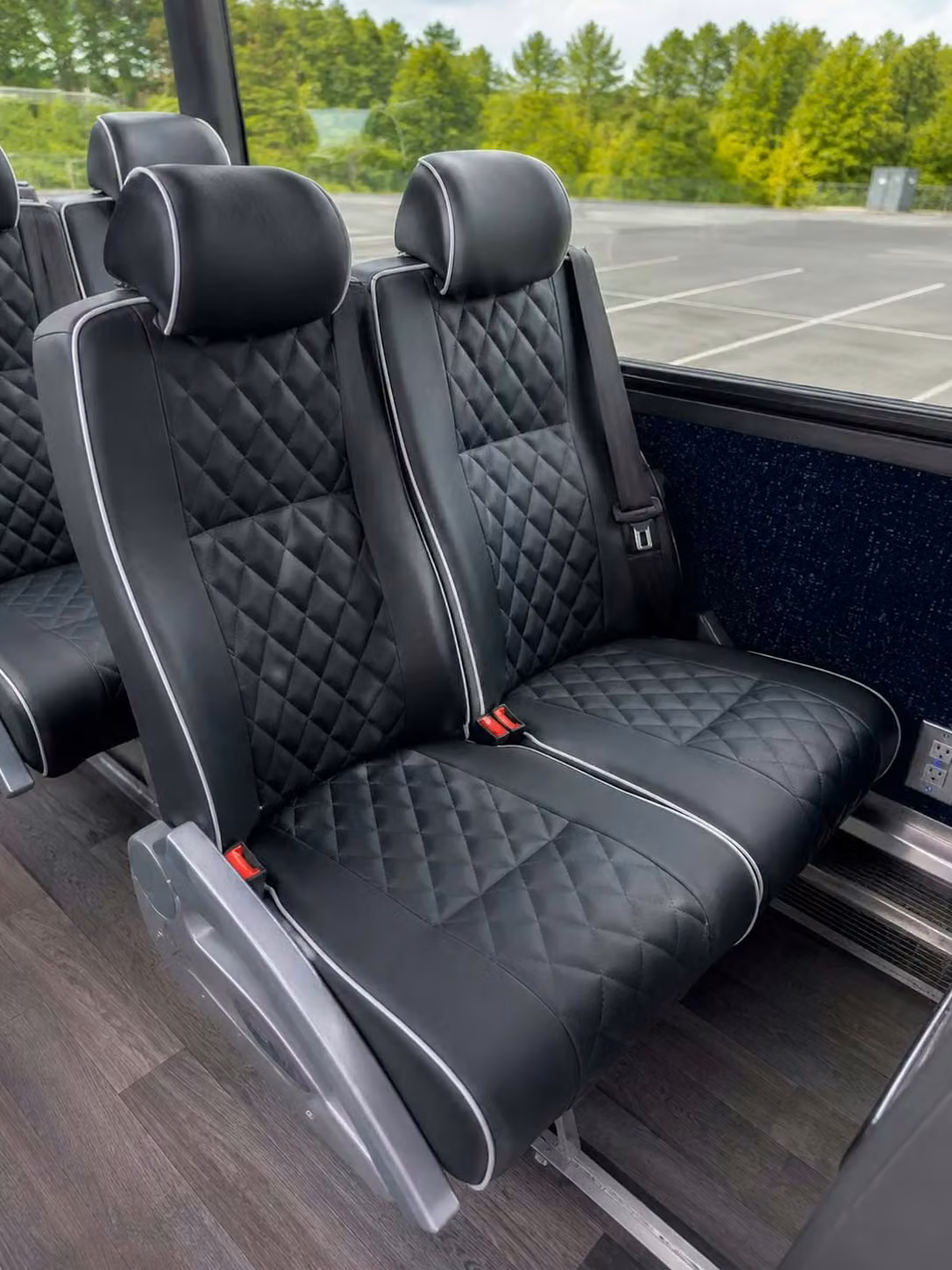 menlo park charter bus reclining seats