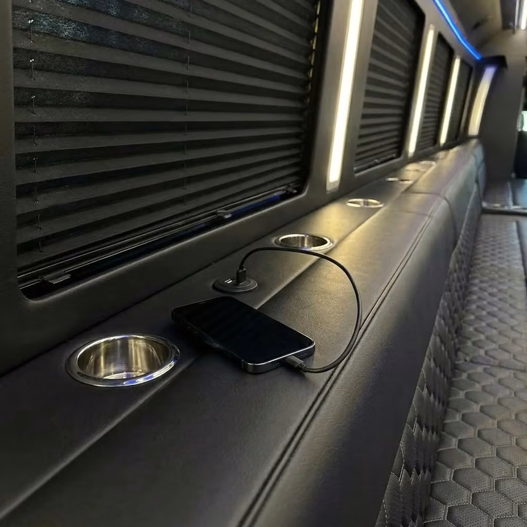 menlo park party bus usb charging