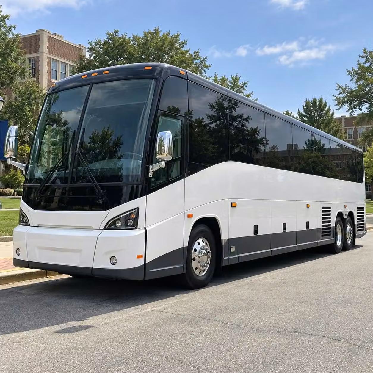 menlo park sports charter buses with wifi power outlets tvs and restrooms