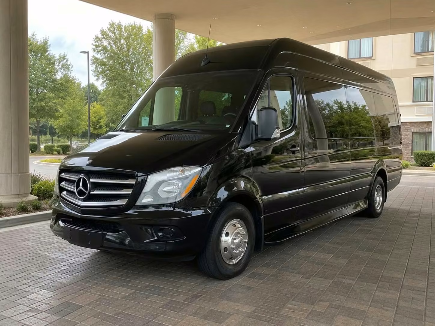 menlo park sprinter van rental with driver tinted windows