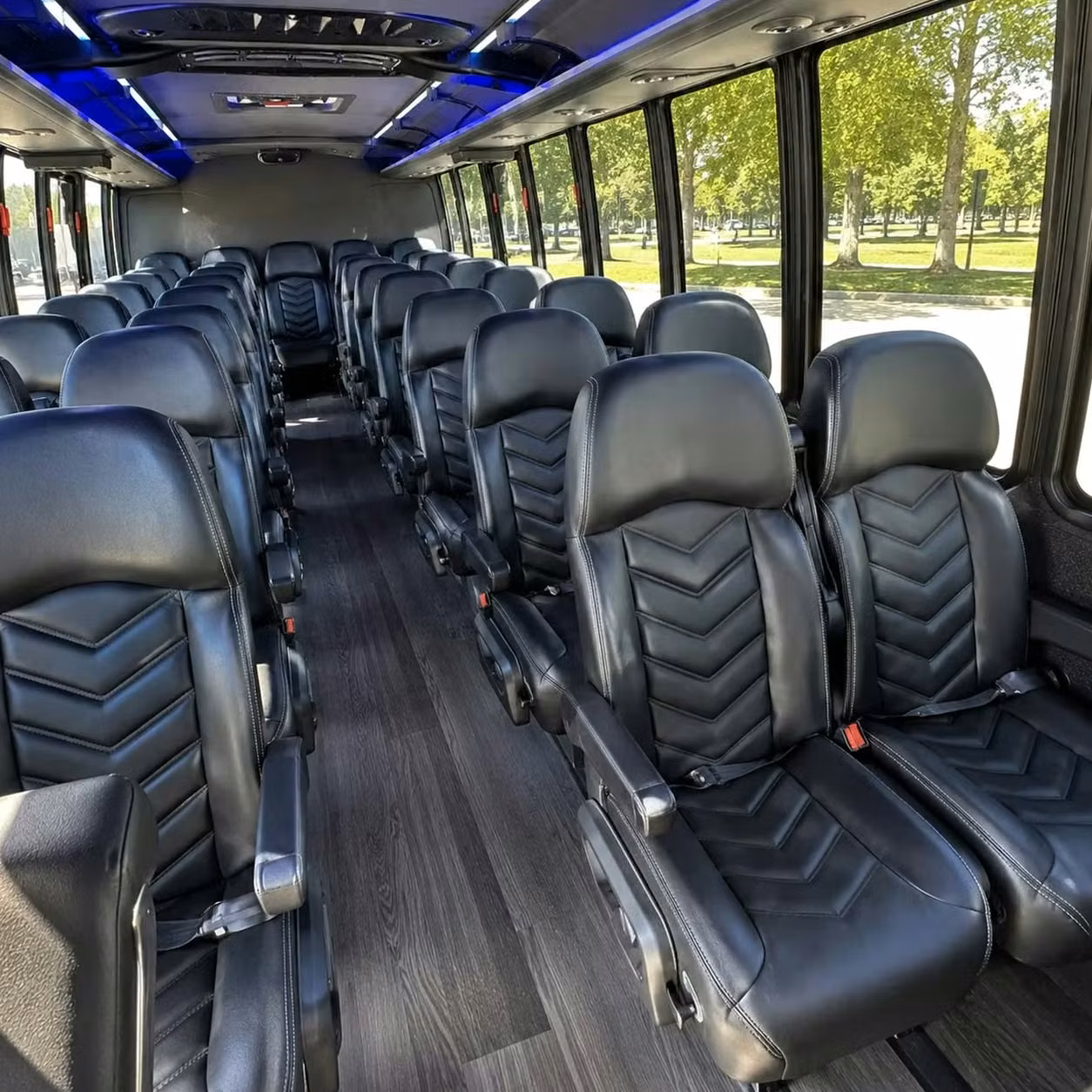 28 passenger minibus inside