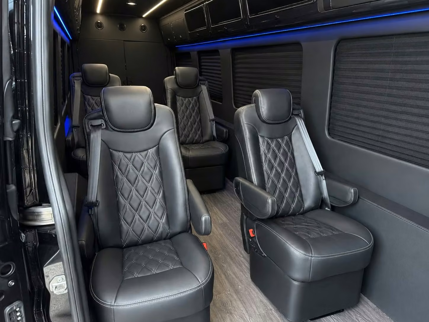 sprinter van with driver inside
